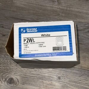 System Sensor P2WL Fire Alarm Horn Strobe Wall White